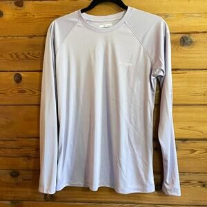 Columbia Women's Tidal Tee Purple Shirt Long Sleeve Medium